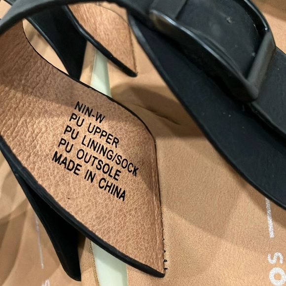 Los Cabos women’s Nin Black Double adjustable Strap Sandals size 40  (9- 9.5) - Picture 5 of 13
